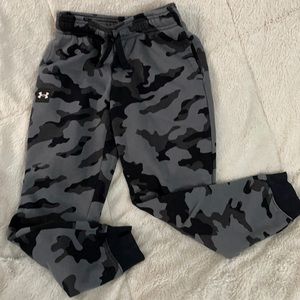 Boys Under Armour Cold Gear camouflage joggers